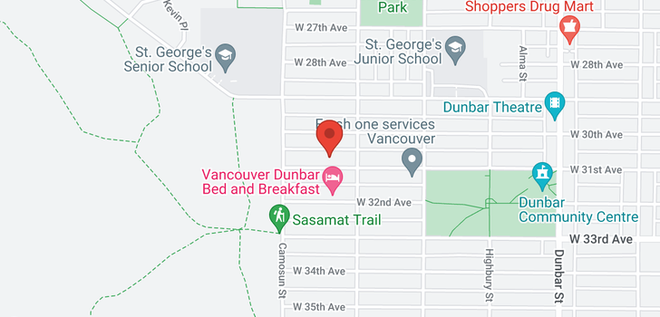 map of 4035 W 31ST AVENUE